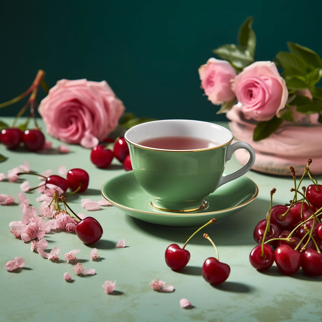 Cherry Rose Green Tea